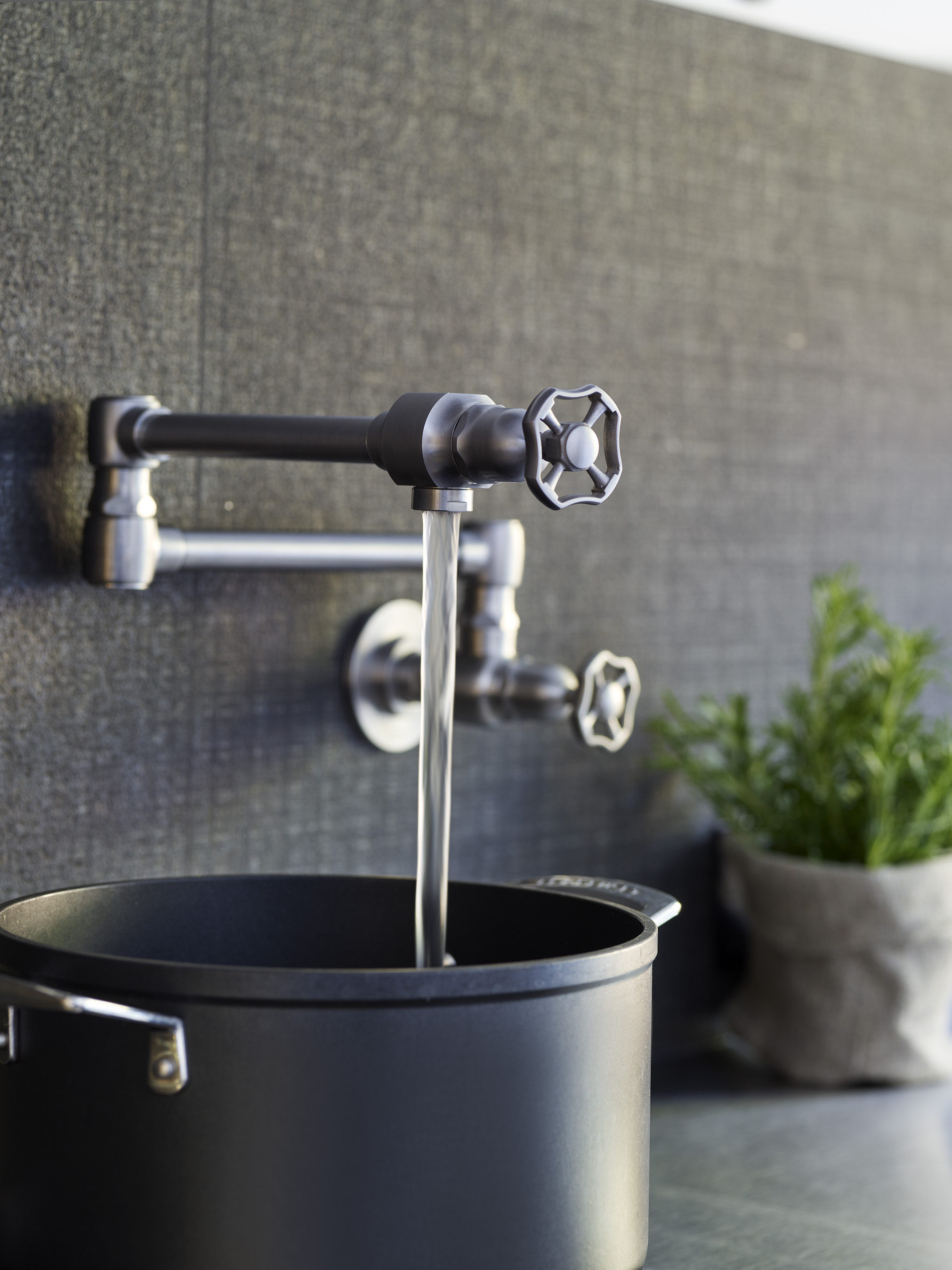 Kitchen detail from Roundhouse designer kitchen showroom London