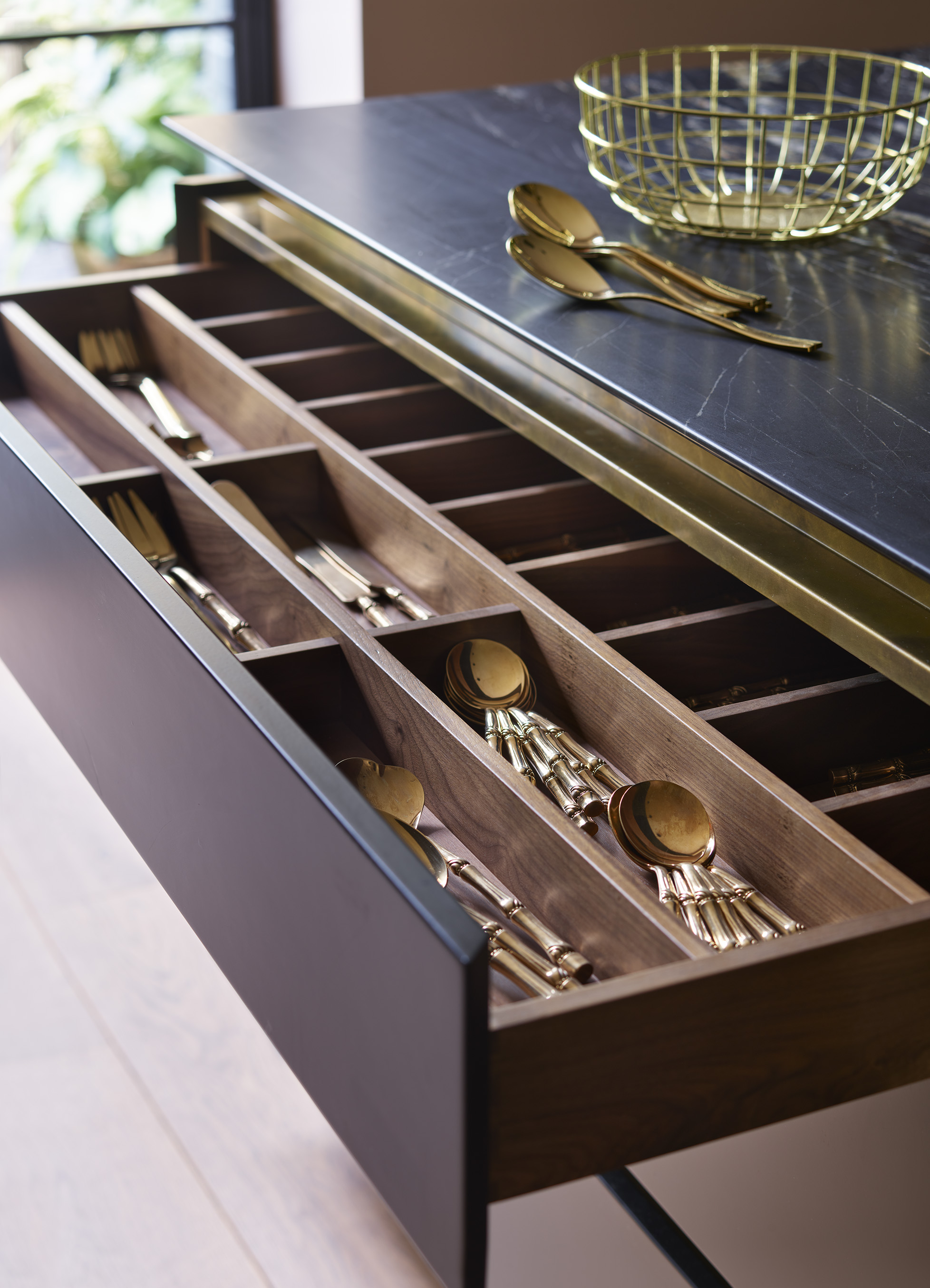 DC4136-025 Luxury kitchen designs by roundhouse with kitchen storage drawers