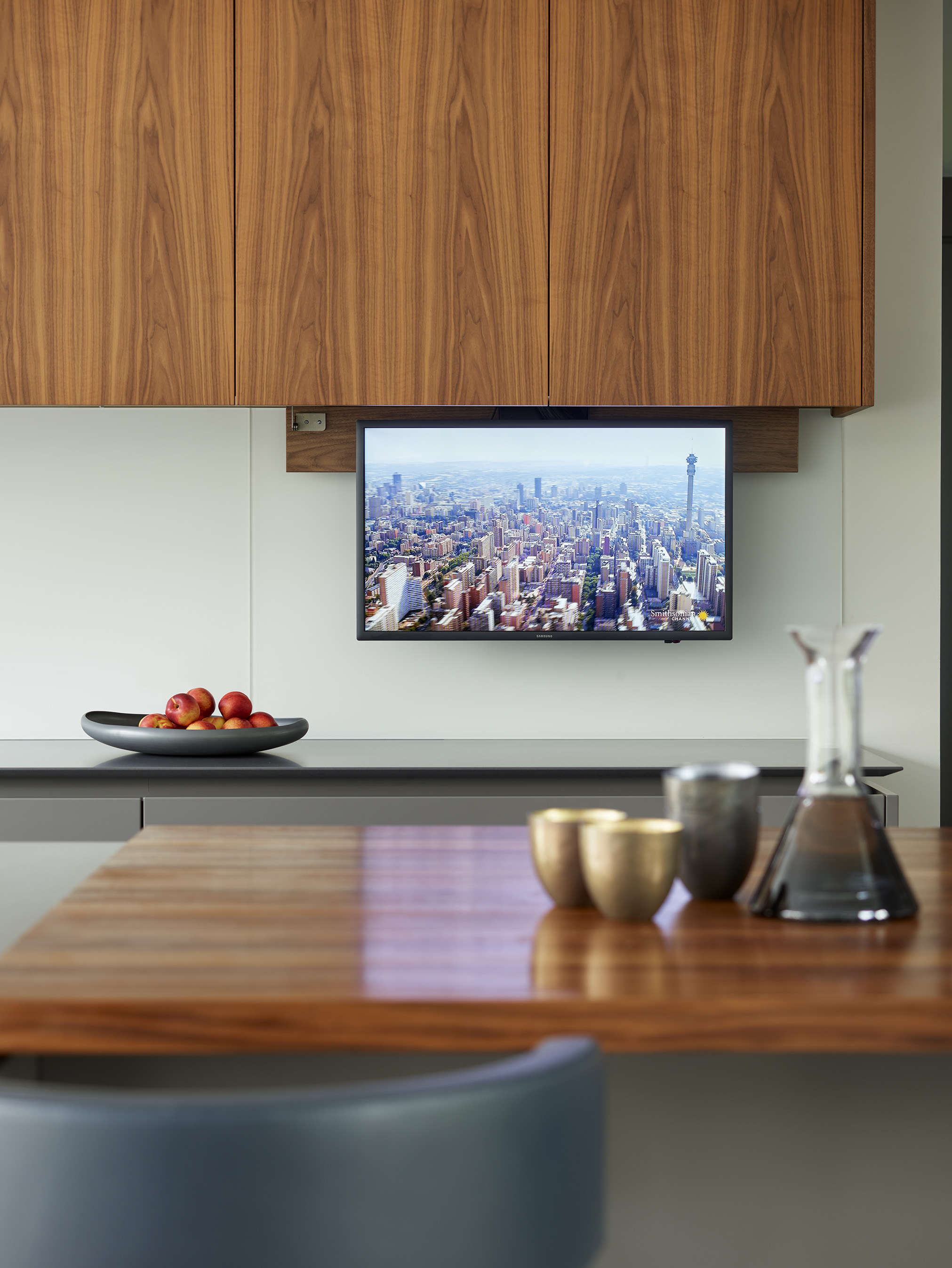 kitchen islands by roundhouse with oak work surface