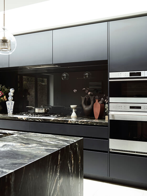 Luxury kitchen by roundhouse london with modern kitchen sink
