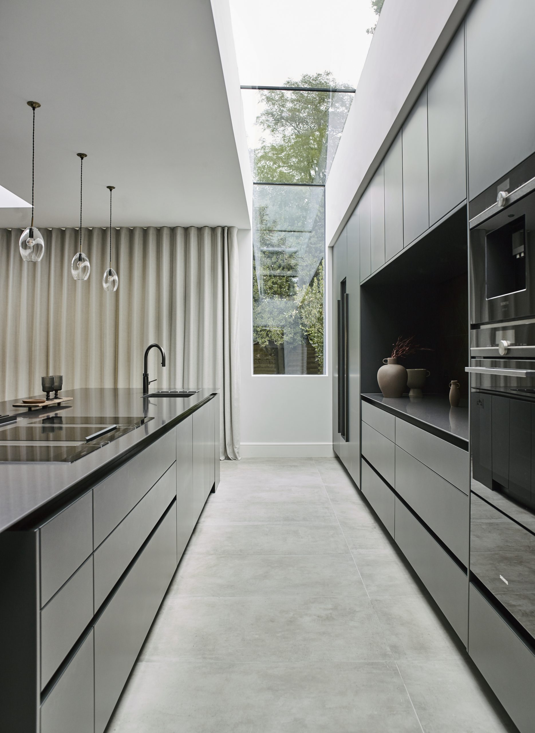 Create an indoor outdoor kitchen