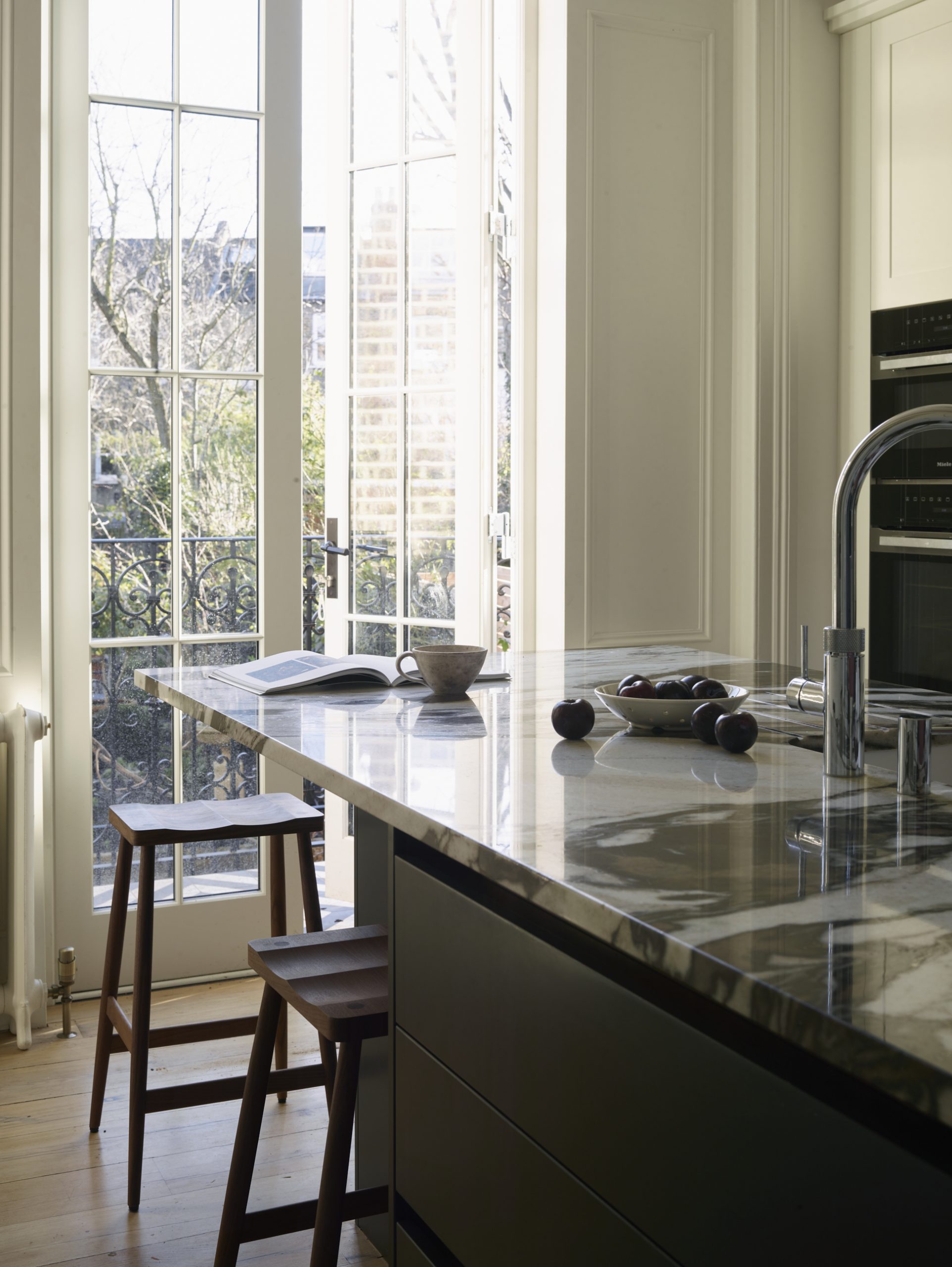 Create an indoor outdoor kitchen